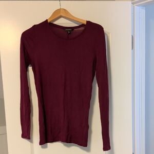 Banana Republic Deep Red Long Sleeve Top